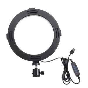 16CM 20CM 26CM 36CM 48CM Dimmable Video Ring Light with Tripod Head Cold Shoe Mount Phone Clip for Youtube TikTok Live Streaming