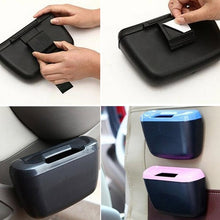 Load image into Gallery viewer, Multi-functional Sticky ABS Car Garbage Cans Trash Bin Side Bucket Box