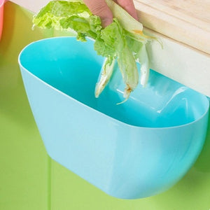 Kitchen Small Trash Cans Garbage Bins Hanging Can Storage Cabinet Desktop Food Waste Garbage Bowl Bin Rubbish Organizer Junk Box