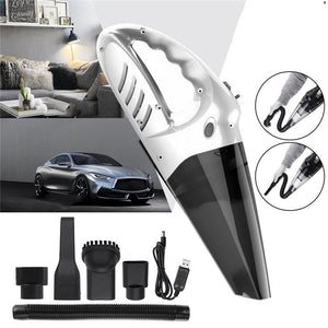 Mini Handheld Portable Vacuum Cleaner Wet And Dry USB Rechargeable For Car Home